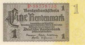 1 Rentenmark 1937 ro.166b P